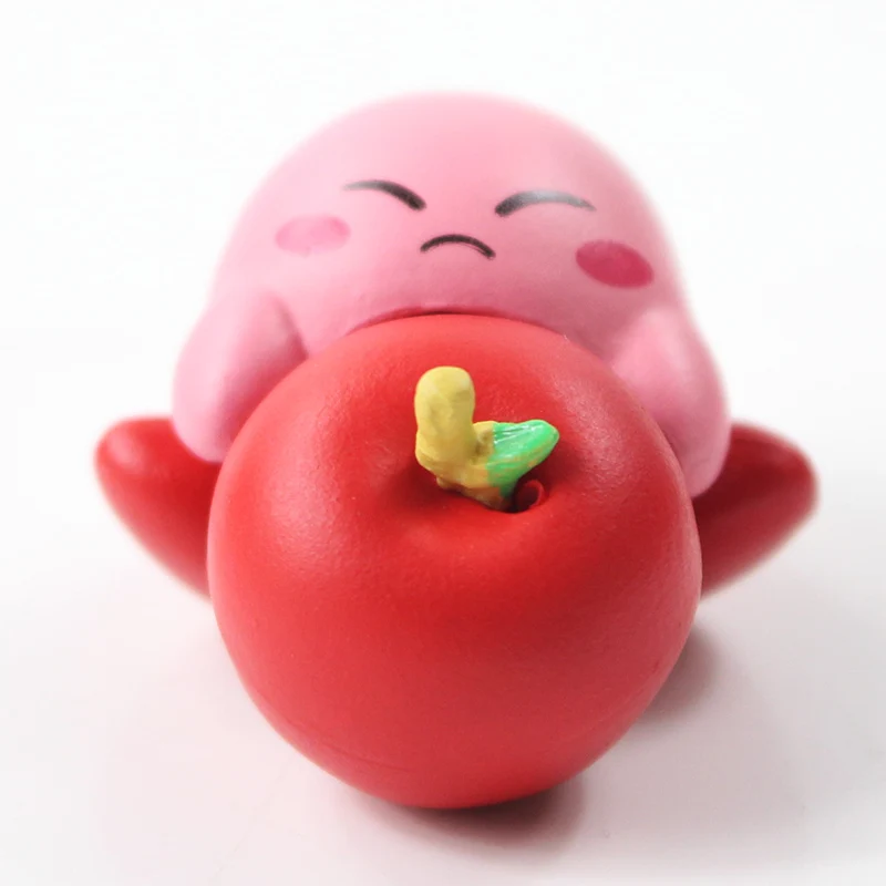 3-4 см 6 шт./лот экшн-фигурка Kawii Kirby wзора Doo ПВХ модель игрушек |
