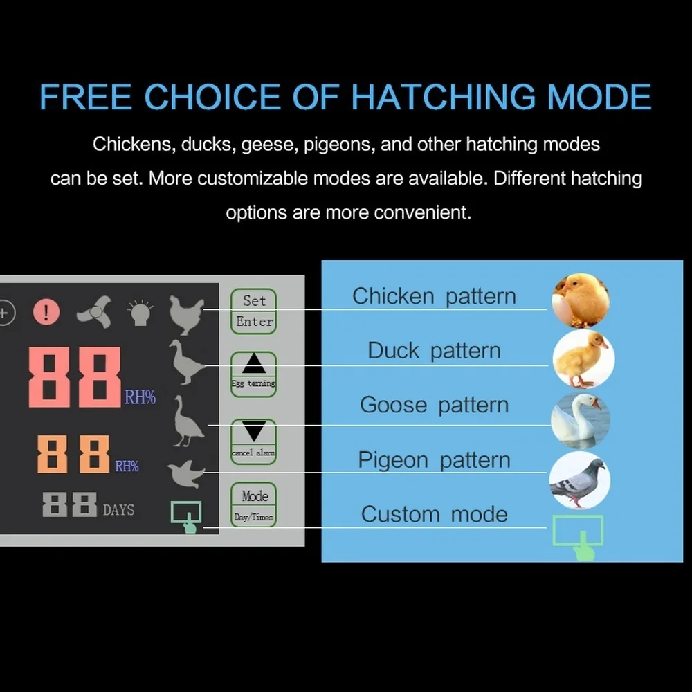 Полностью автоматический контроллер инкубатора для яиц термостат с