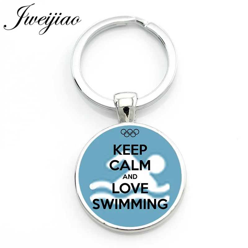 Брелок для ключей JWEIJIAO Keep calm and Love брелок с надписью подарок мужчин и женщин на