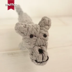 Оптовая продажа высокого качества щенков животное игрушка хлопковая веревка игрушка собака игрушка на веревке DRT-019