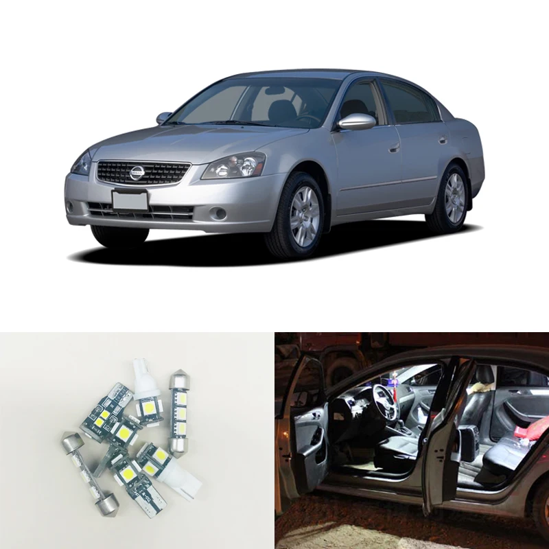 Белые светодиодные лампы Посылка на 2002 2006 Nissan Altima 7 шт.|Сигнальная лампа| |