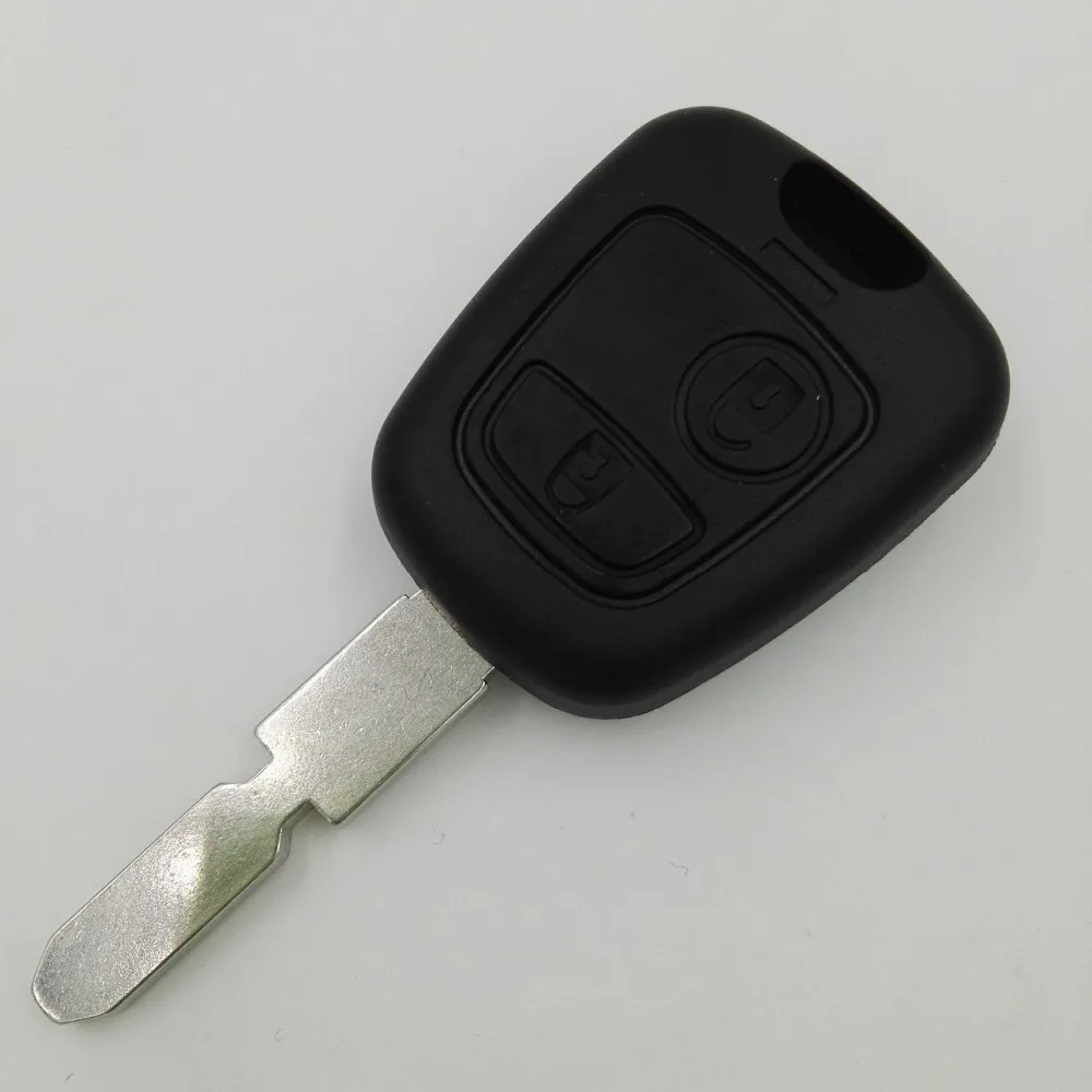 

2 Buttons Car Blank Key For Peugeot 406 107 205 206 207 307 Remote Case Cover Fob Key Shell