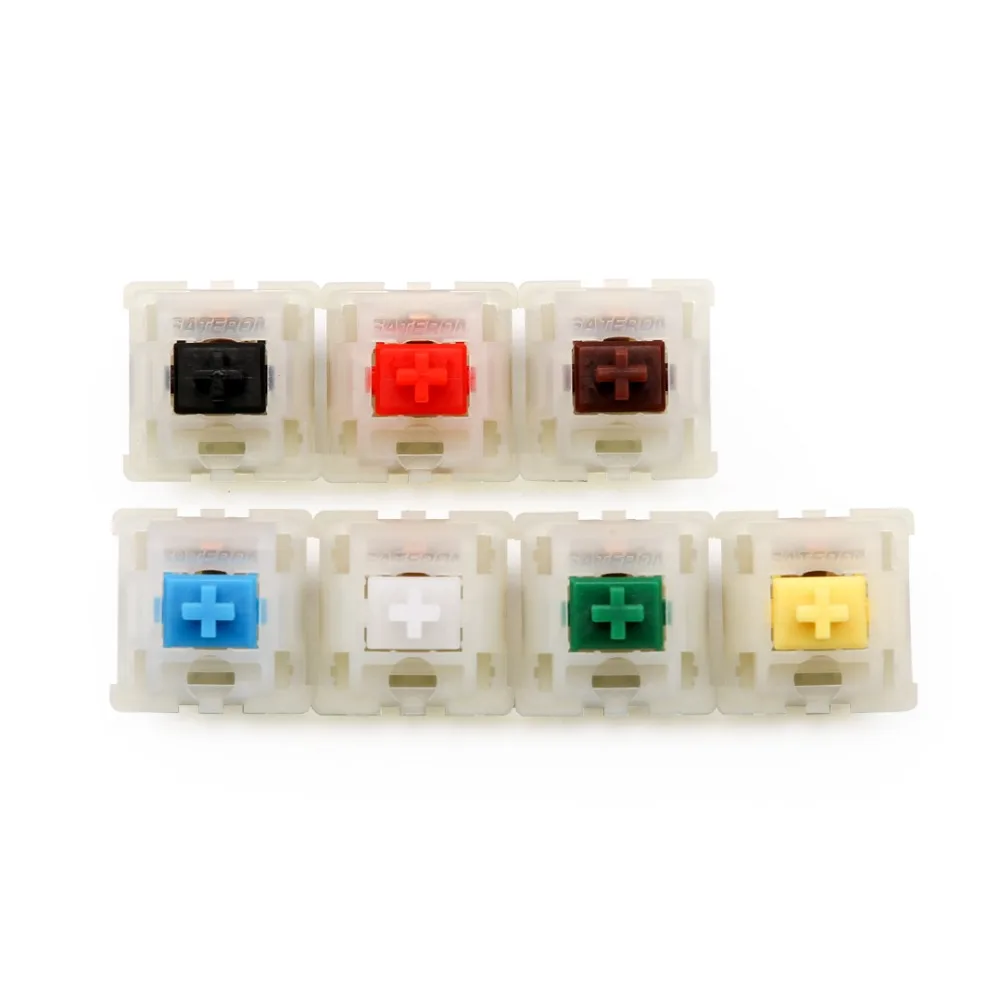 5 контактов Gateron переключатель молочный Чехол