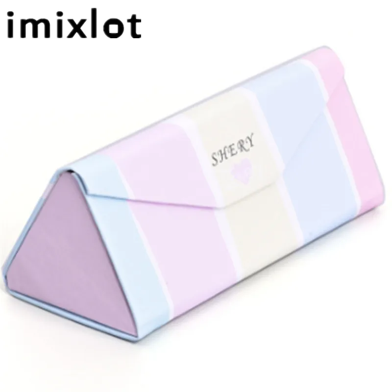 IMIXLOT Новое поступление солнцезащитные очки чехол Портативный листья треугольный