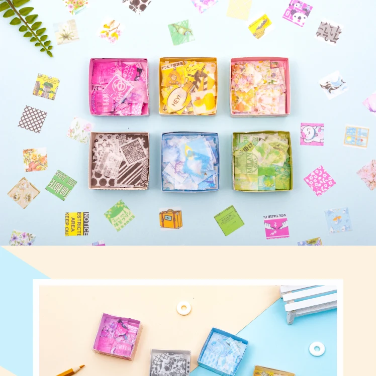 100 шт/1 упаковка Kawaii канцелярские наклейки Lazy 100 grid серии дневник планировщик декоративные наклейки Скрапбукинг DIY ремесленные наклейки