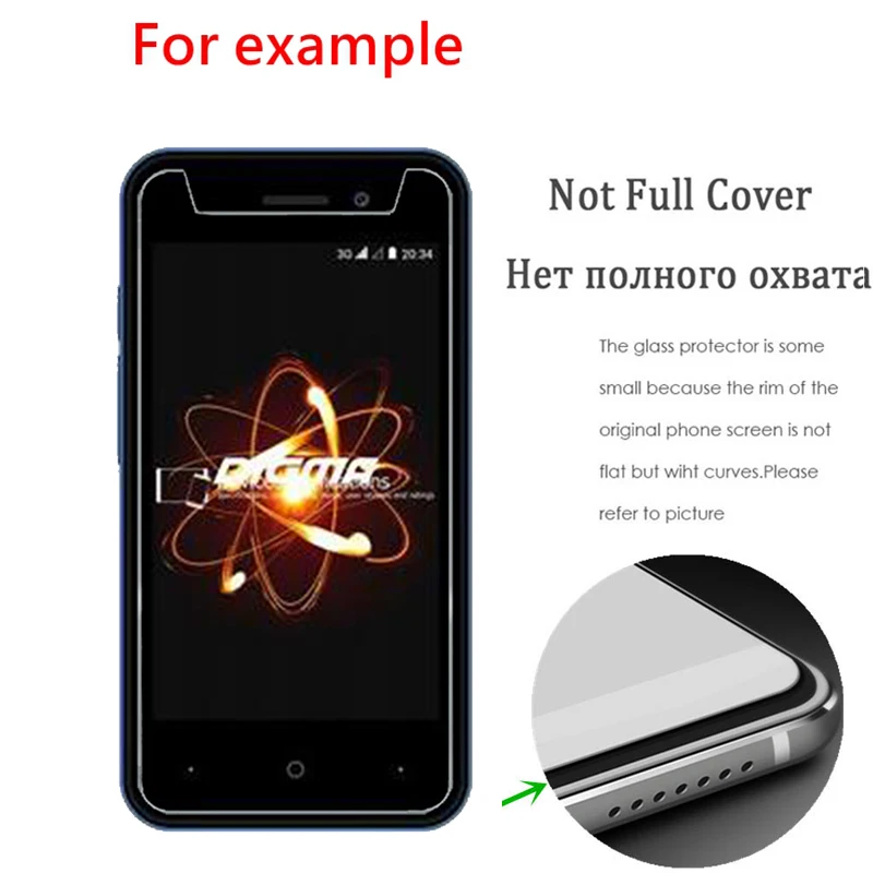 2 шт./лот 9H 2.5D Закаленное стекло для защиты экрана от царапин Digma Linx Atom 3G