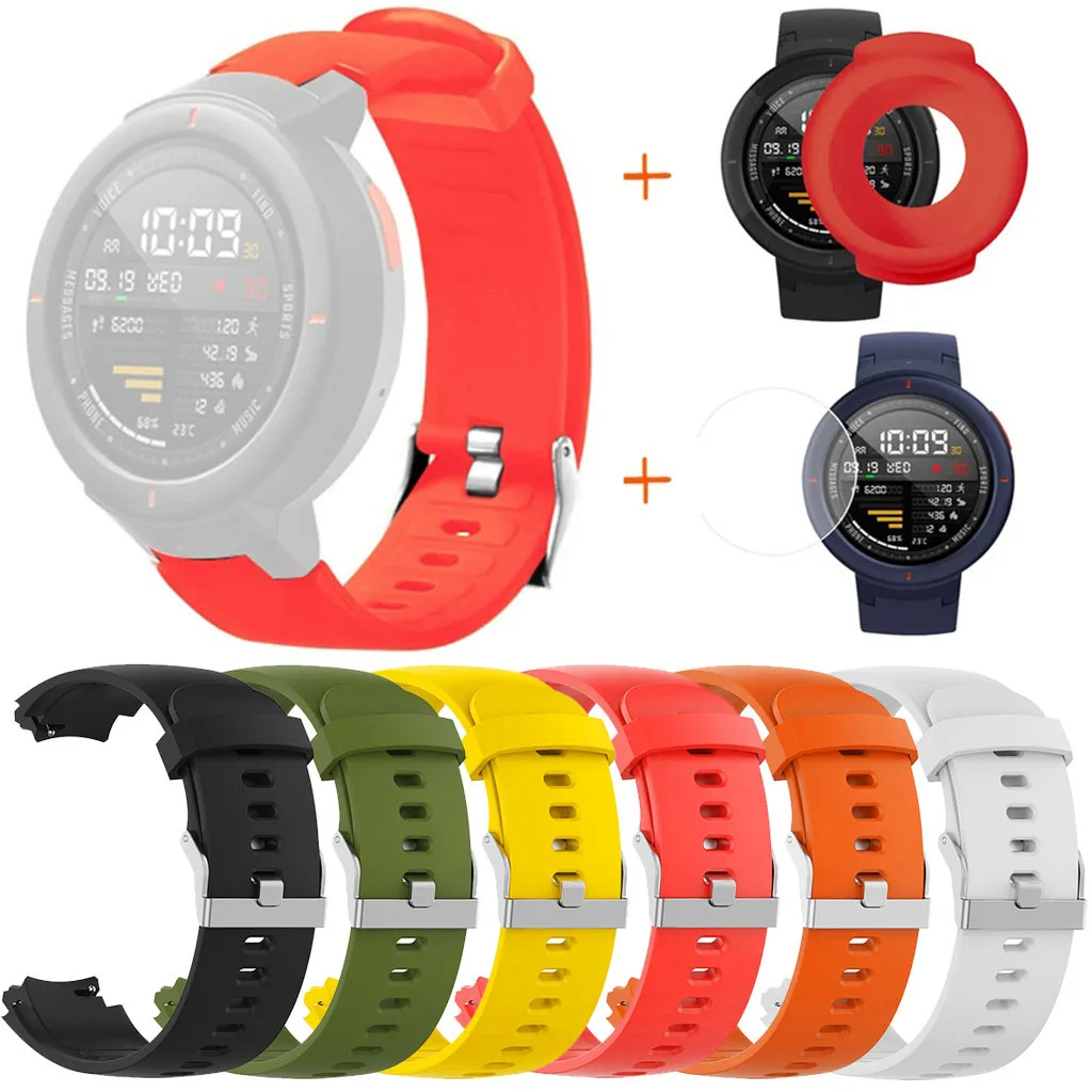 Силиконовый ремешок для часов Huami Amazfit Verge Модный повседневный спортивный чехол с