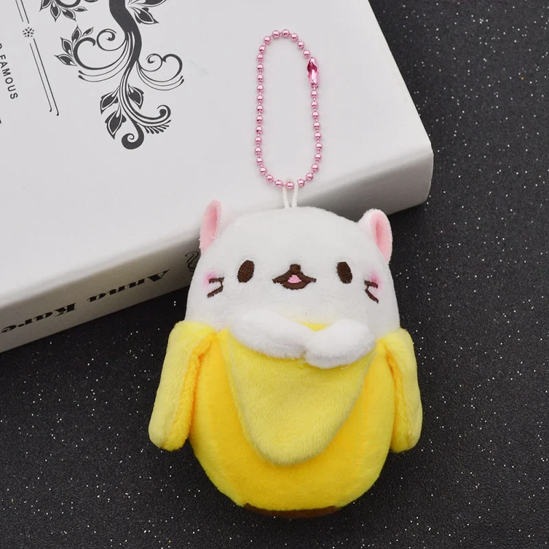 Модная плюшевая кукла из японского аниме фильма lychee Bananya брелок для ключей