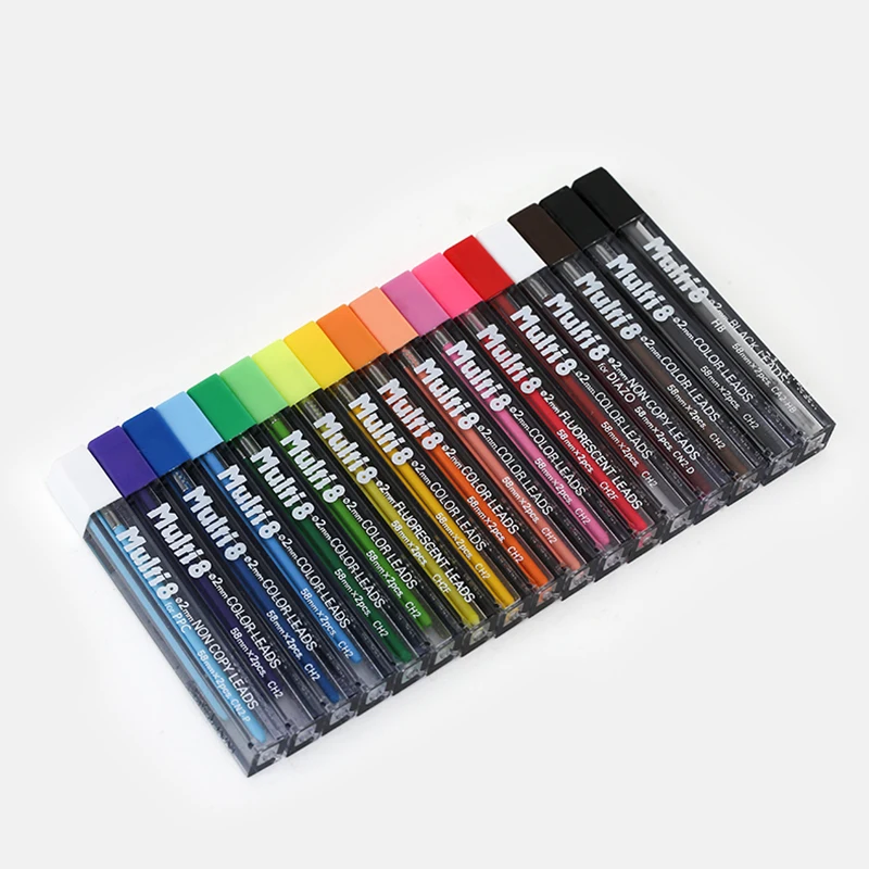 Стержни для карандаша LifeMaster Pentel Multi 8, механические стержни для карандаша 2,0 мм, цветной карандаш, графитовый Скрапбукинг, дизайнерские канцелярские принадлежности