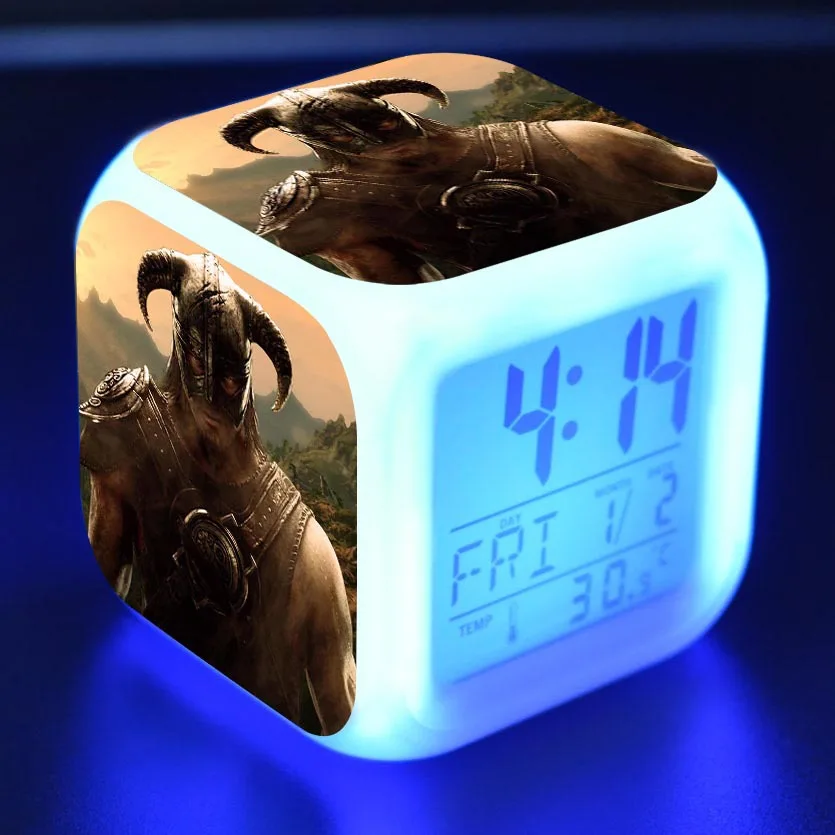 Мультяшный будильник детские игрушки Led reloj будильник, цифровой Электронные часы с будильником wake up light table reveil wekker - Цвет: 13
