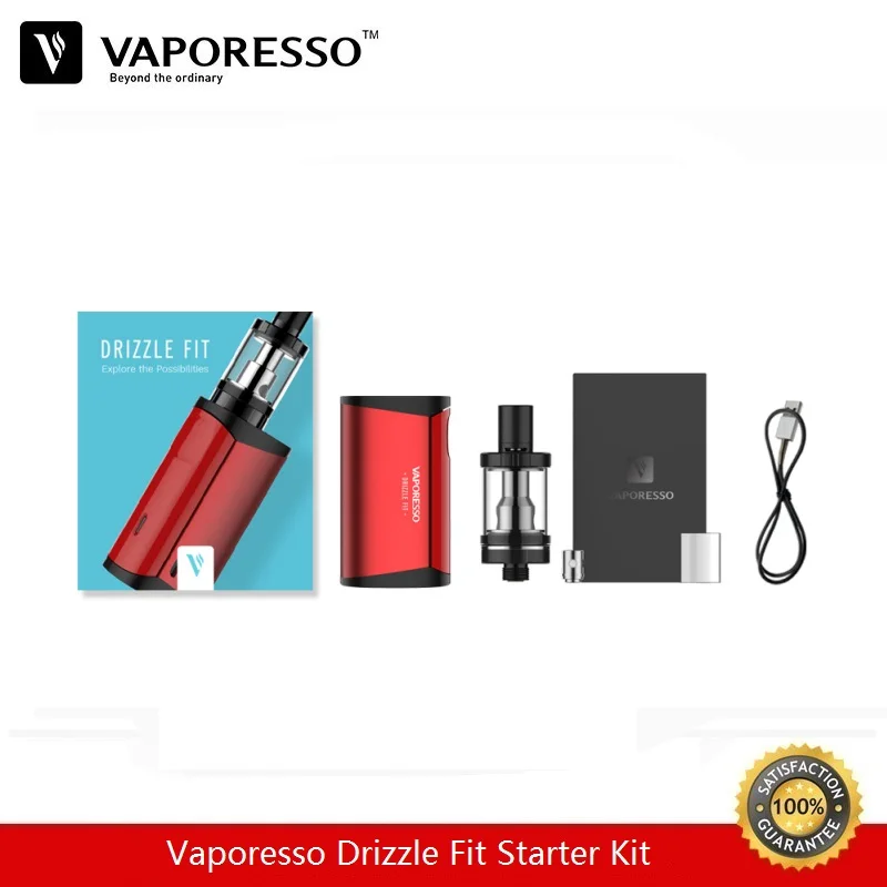 Предзаказ Vaporesso Drizzle Fit Starter Kit 40 Вт 1400 мА/ч бокс мод с атомайзером для вейпа 1 8 мл