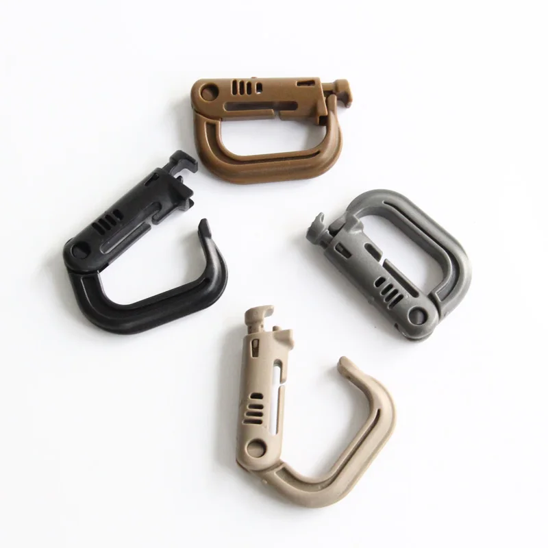 2 шт./лот военный карабин с D-образным кольцом для жилета рюкзака застежка наборы
