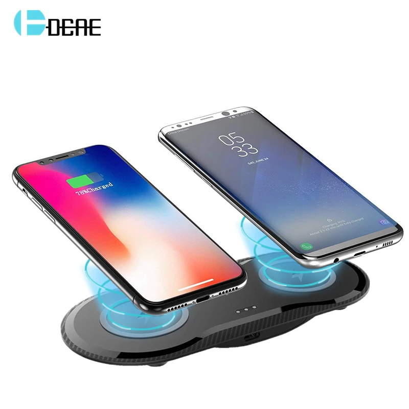 Беспроводное зарядное устройство DCAE для iPhone 12 11 XS XR X 8 Samsung S21 S20 S10 Note 20 10 9|Зарядные