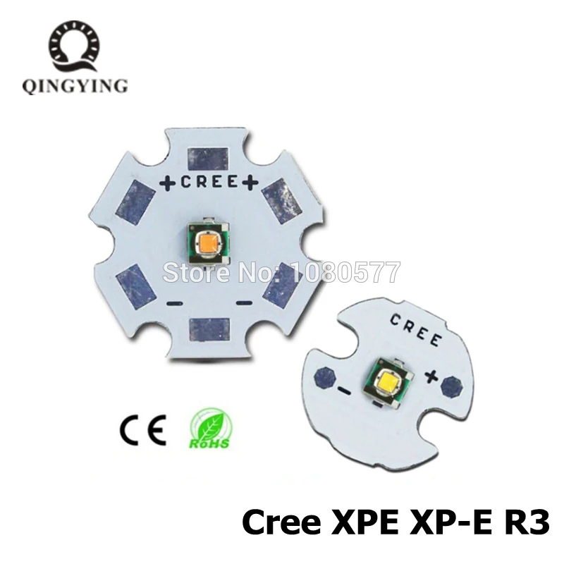 50 шт. CREE XPE XP E R3 LED 3 Вт Холодный белый Теплый красный зеленый синий УФ высокая