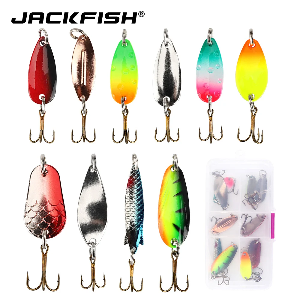 Блесна для рыбалки JACKFISH 3/4/5G/6 г 10 шт./лот|Наживки рыбной ловли| |