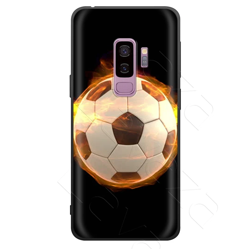 Lavaza Football Soccer Ball Burning Fire Case for Samsung Galaxy S6 S7 Edge J6 S8 S9 S10 Plus A3 A5 A6 A7 A8 A9 Note 8 9 |