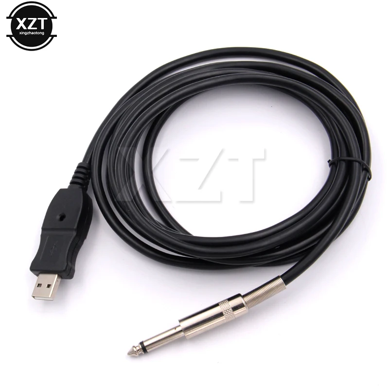 Кабель для подключения гитарного аудиокабеля 3 м бас 1/4 '' USB к 6 мм|audio cable|jack cable