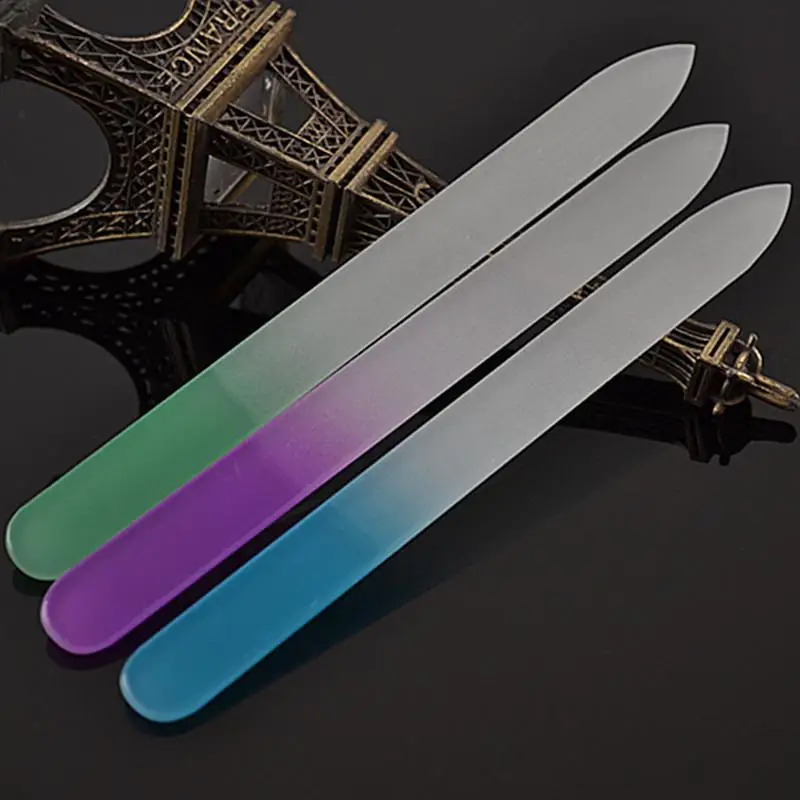 BearPaw Professional Nail Supplies Files Crystal Glass Women Beauty Buffer Sanding Art Manicure Tool 9/14cm | Красота и здоровье