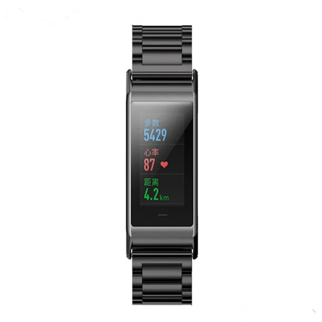 SIKAI ремешок для часов Huami Amazfit Cor браслет из нержавеющей стали ремешок для часов Huami Amazfit Cor ремешок - Цвет: Stainless Black