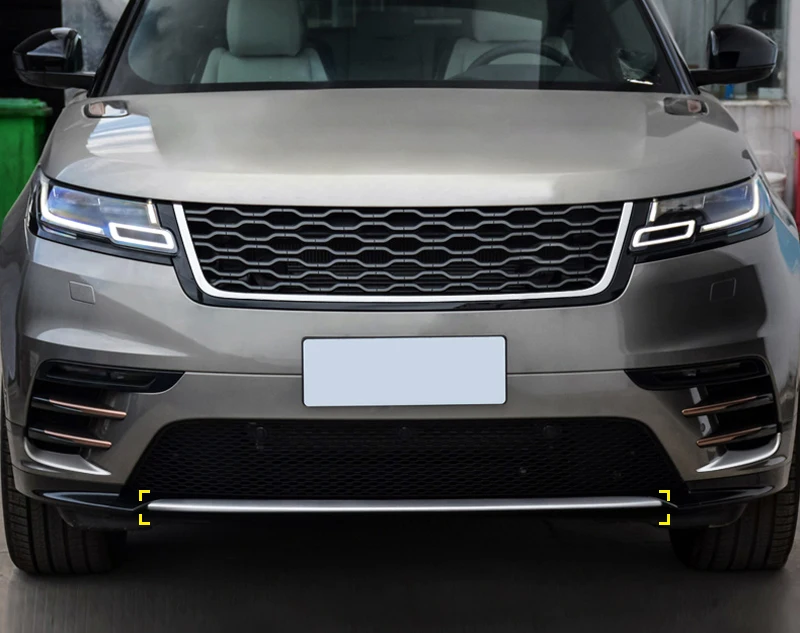 Аксессуары для Land Rover Range Velar 2017 2018 нержавеющая Передняя Нижняя бампер