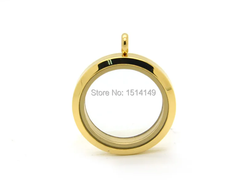 

Hot selling stainless steel glass locket pendant magnetic locket gold floating locket wholesale