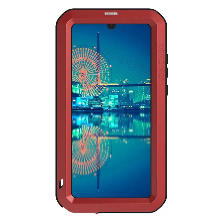 red Gorilla glass) для huawei P30 Lite P30 чехол LOVE MEI ударопрочный грязезащитный водонепроницаемый металлический армированный чехол для телефона для huawei P30 Pro P 30 - Цвет: red