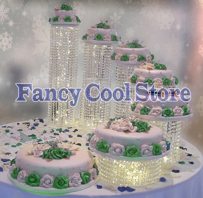 Подставка для торта с кристаллами 6 шт./лот|crystal cake stand|for weddingdecoration party |