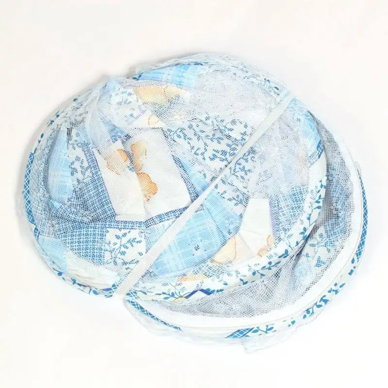 Baby Cradle Bed Mesh Mosquito Nets Foldable Toddler Kids Infant Safty Net Netting Crib Playpen Play Tent Blue |