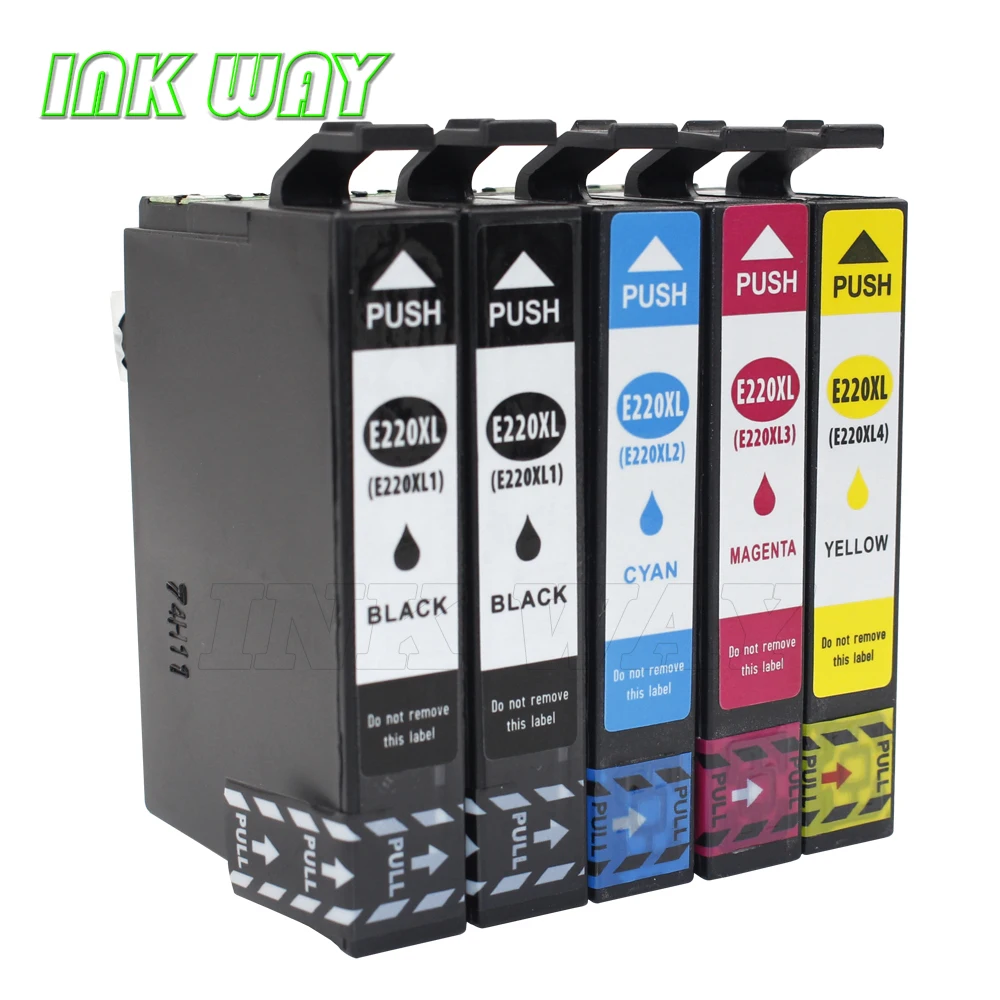 

Чернильный путь 5PK не oem высокой емкости T220XL120 T220XL220 T220XL320 T220XL420 сменный картридж для Epson WorkForce WF-2630