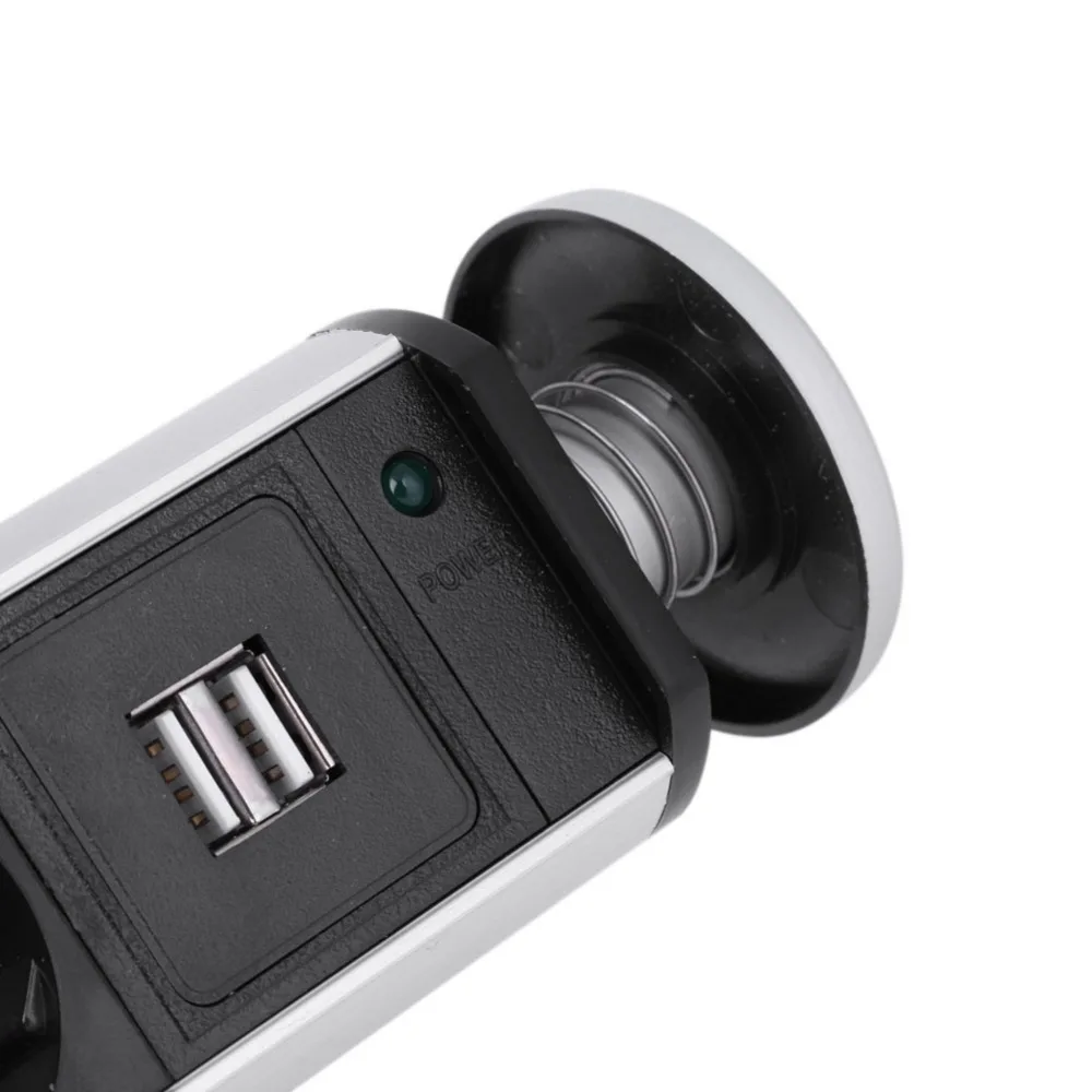 Выдвижные электрические розетки 3/4 2 USB электрическая розетка кухонная