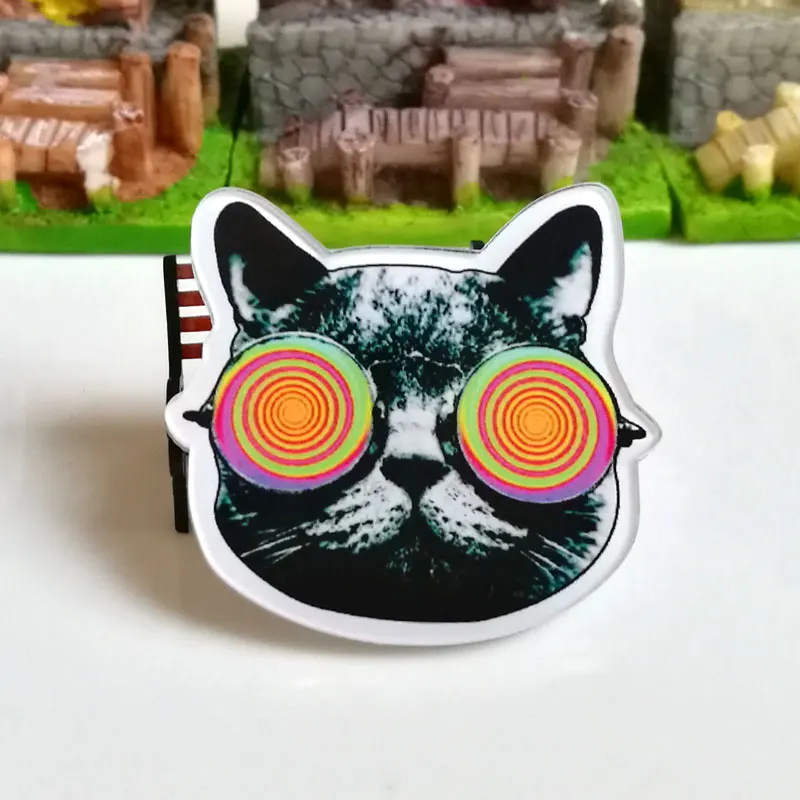 1 шт. значки с героями мультфильмов для одежды Kawaii Акриловые Значки на рюкзак значки на булавке брошь пластиковый значок - Цвет: A0005