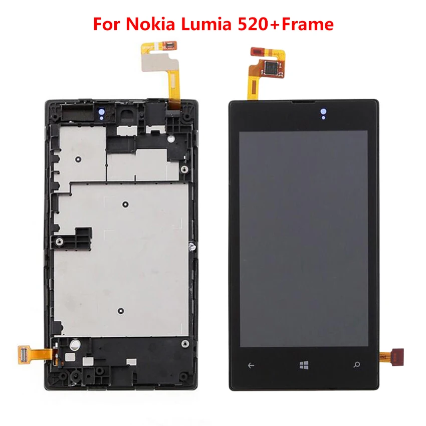 4 ''для Nokia lumia 520 ЖК дисплей с сенсорным экраном для дигитайзер Ассамблеи Замена