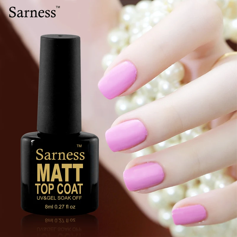 Sarness Matt Top Coat УФ Гель лак долговечный матовый для ногтей легко чистится гель