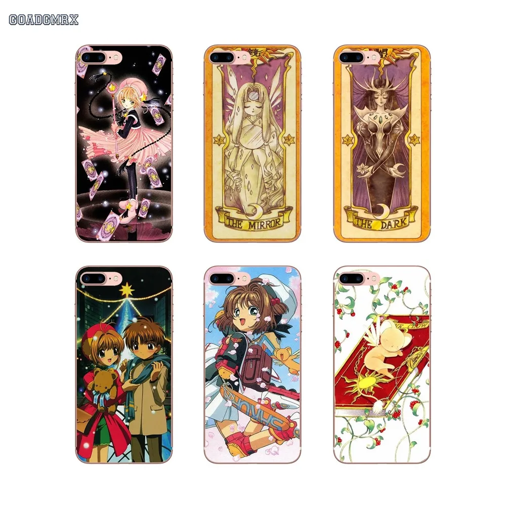 Для Samsung Galaxy J3 J5 J7 A3 A5 A7 2015 2016 2017 Note 3 4 5 8 мягкие прозрачные чехлы Cardcaptor Sakura