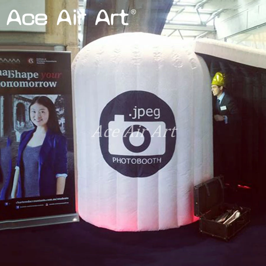 Deft Оксфорд черный интерьер надувной igloo photo booth купол форма селфи станция