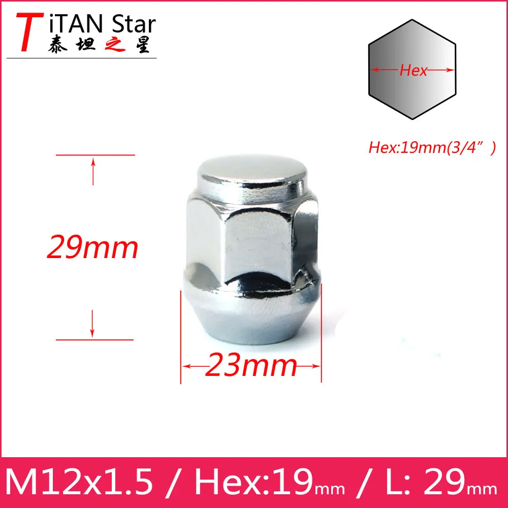 16 шт. TiTAN Star M12 x 1 5 OEM OE штоковые гайки для FORD FOCUS Buick Excelle Cruze Mondeo Ecosport|lug nuts|wheel lug nutsm12 1.5
