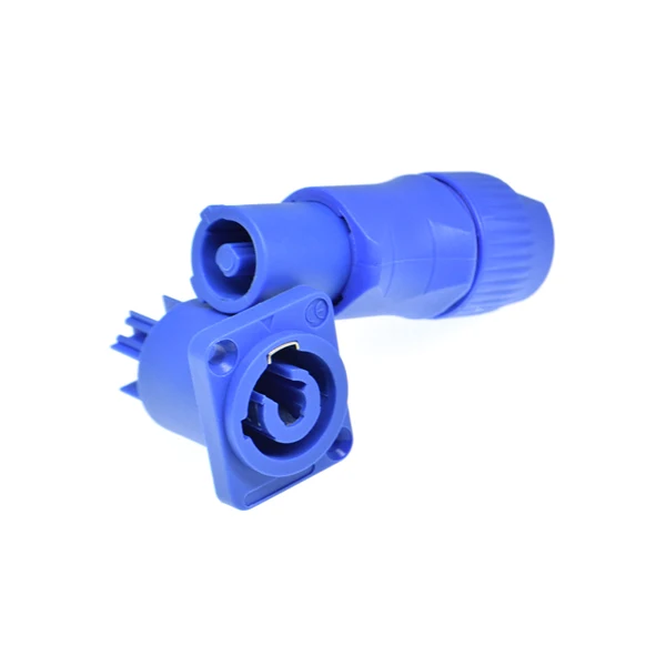 1set blue 1 шт. Мощность con NAC3FCA+ NAC3MPA-1 шасси разъем панели 3 шпильки 250 В ac мощность штекер+ гнездо led разъем speakon - Цвет: 1set blue