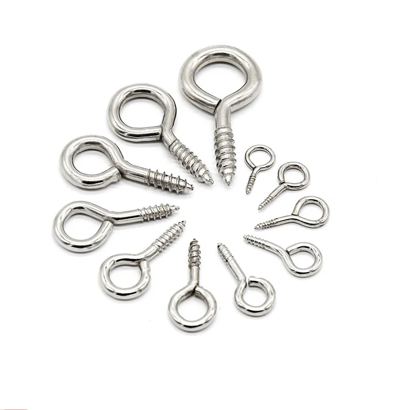 100 шт./лот т мини шпильки eyepins Крючки с резьбой металлические застежки для