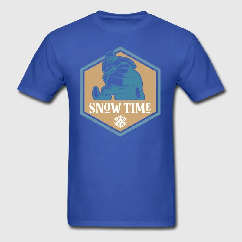 Новый стиль Для мужчин летняя футболка Снегоход зима Sporter Crazy наряд Camisetas Hombre Awesome