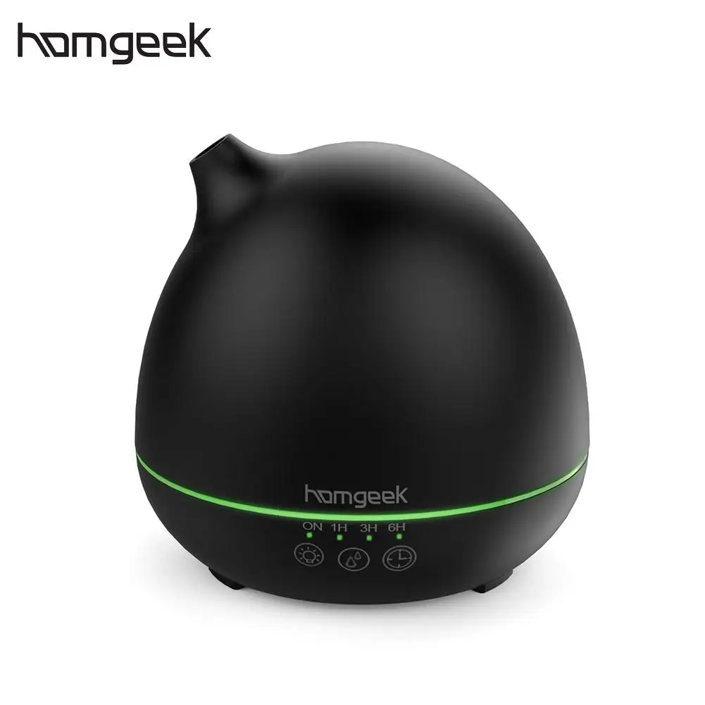 Homgeek 400 мл Аромат эфирного масла диффузор увлажнитель воздуха Аромат Диффузный 7-Цвет светодиодный огни регулируемая тумана для office для дома