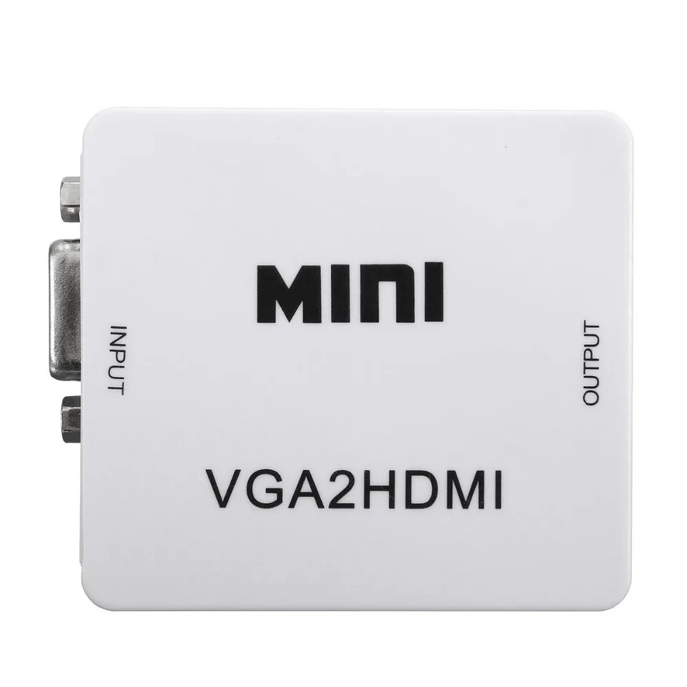 1080 P мини VGA к HDMI аудио видео конвертер адаптер для HDTV ПК ноутбука DVD|Кабели HDMI| |