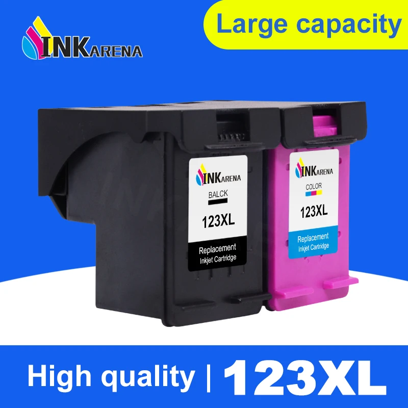 INKARENA сменный картридж для принтера HP 123 XL Deskjet 1110 2130 2132 2133 2134 3630 3632 3637|Чернильные