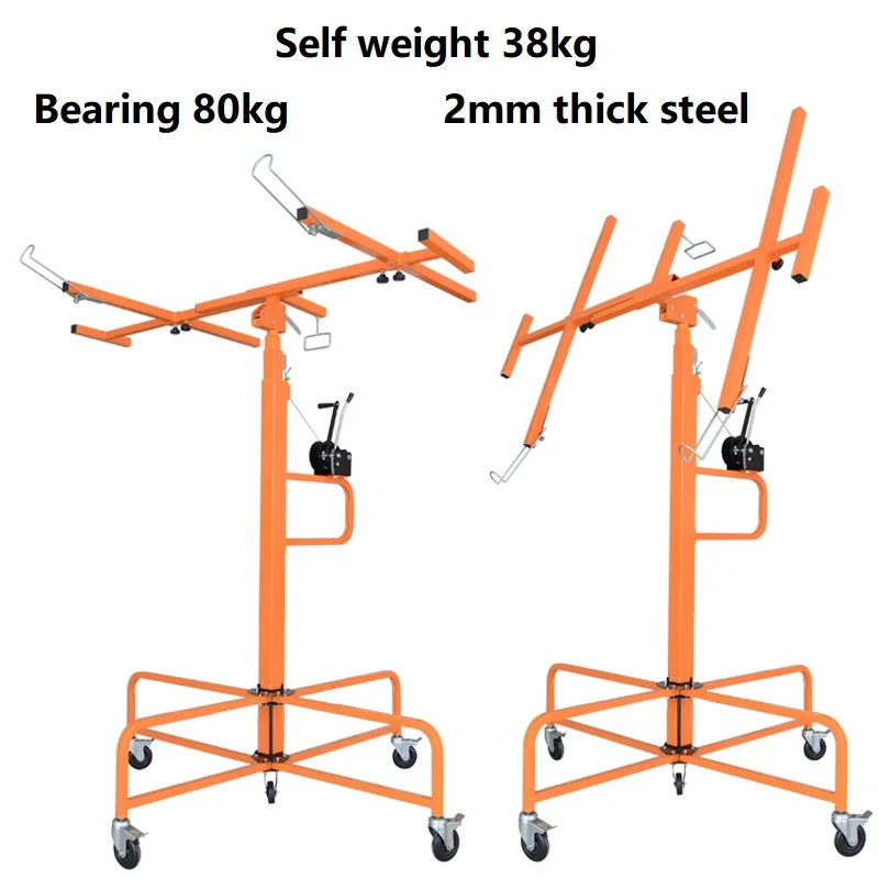 

2019 new Manual screw elevator Carpentry Gypsum board suspended ceiling Lifting platform inclined hoist