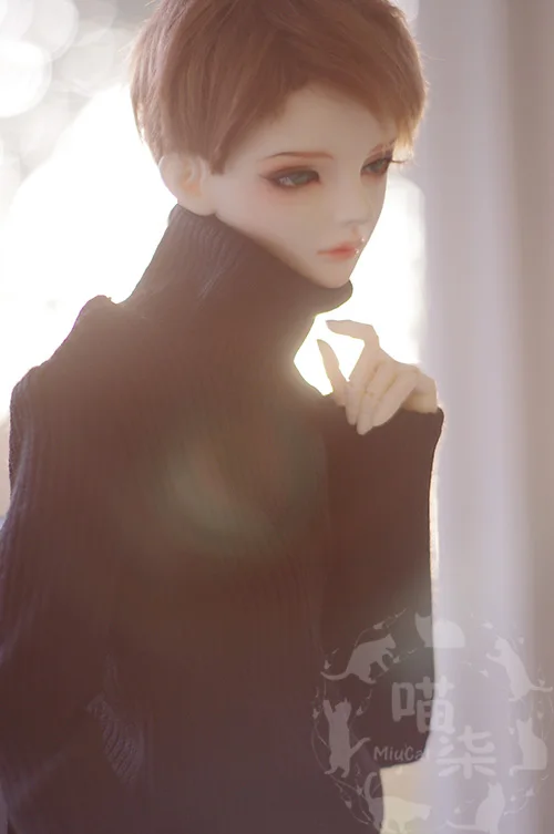 Кукла MiuCat BJD одежда 1/3 SD10 SD13 SD17 свитер с высоким воротником черный белый|doll