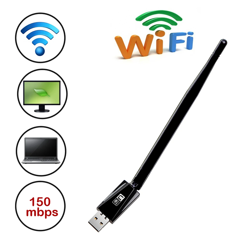 Беспроводной WI FI адаптер MT7601UN 150 Мбит/с 802.11b/G/N|wifi adapter dongle|network card usbwi fi receiver |