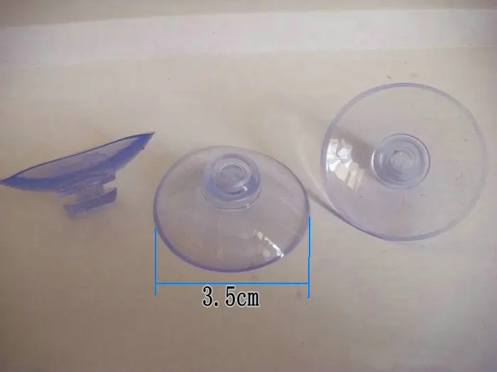 200 шт./лот прозрачная пластиковая присоска стеклянный грибной головкой диаметр 3 5