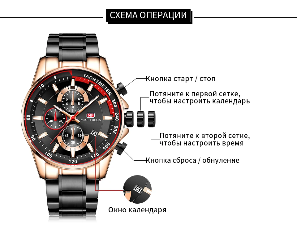 Мини фокус модные синие кварцевые мужские часы лучший бренд класса люкс 3 суб-циферблата 6 стрелки календарь многофункциональные военные наручные часы