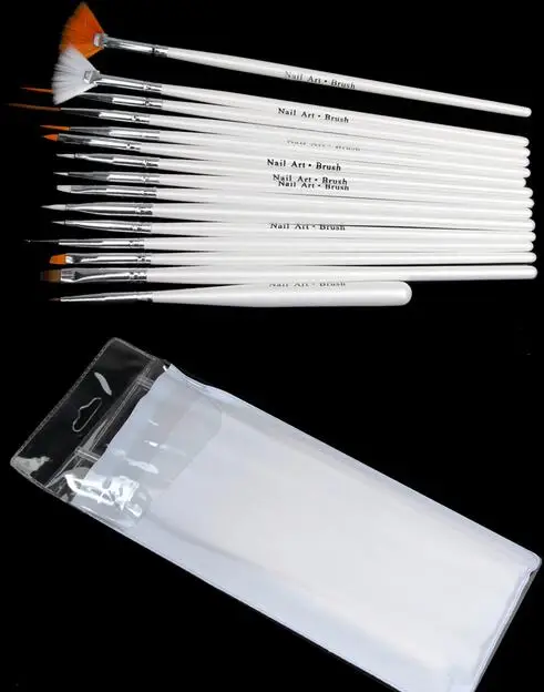 Nail Painting Pen Art Brush Set 3D Beauty 1set/15Pcs | Красота и здоровье