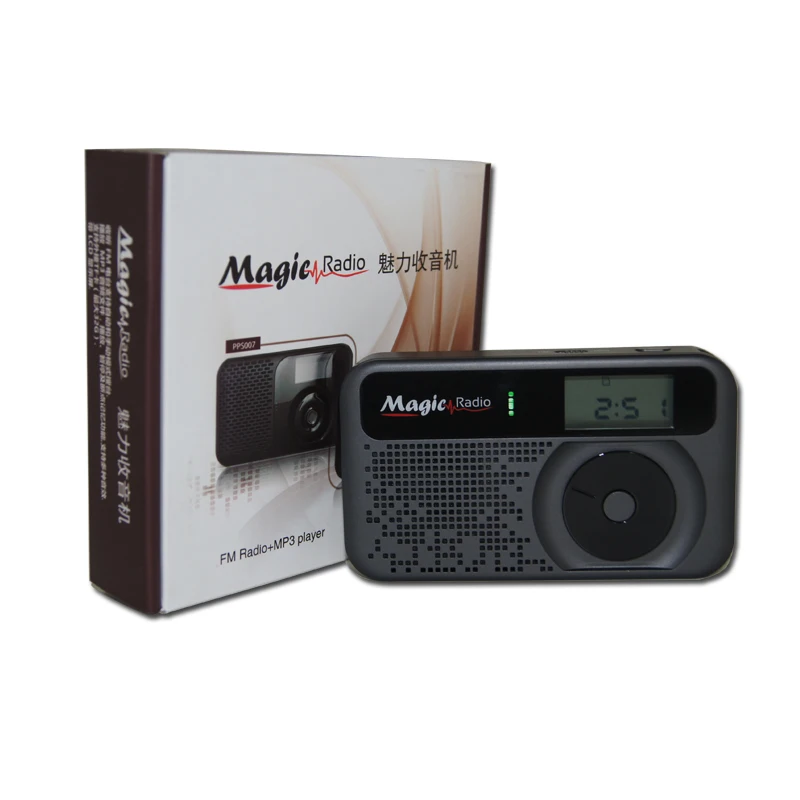 Pps009 Мини Портативный MP3 плеер FM радио ЖК дисплей экран поддержка карты памяти