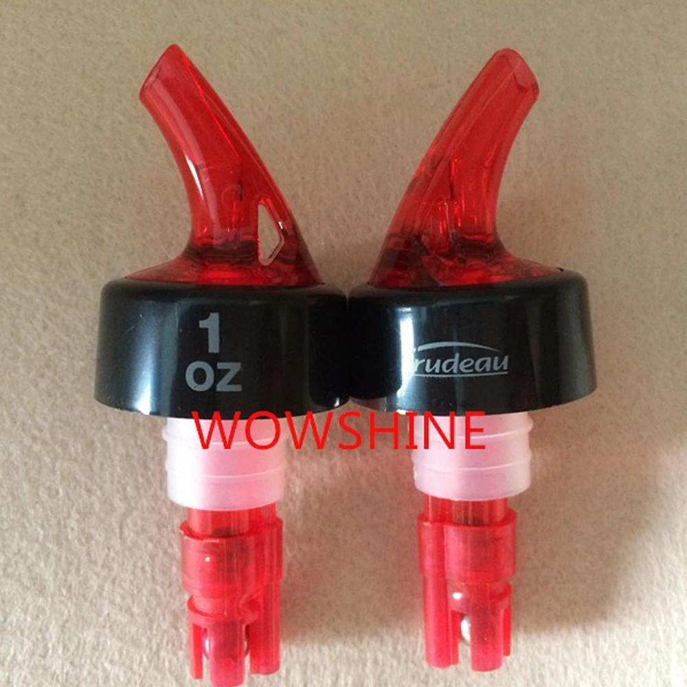 

В продаже! Заводская Бесплатная доставка 1 унция красное мерное вино pourer с логотипом 10 шт./лот